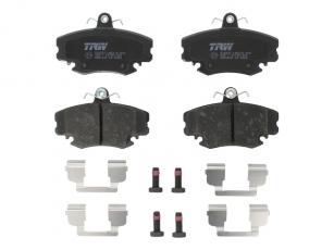 Купить GDB1634 TRW Тормозные колодки передние Твинго (1, 2) (1.1, 1.5) подготовлено для датчика износа колодок